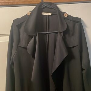 Black Turkish Velvet Jacket front open for ladies size medium